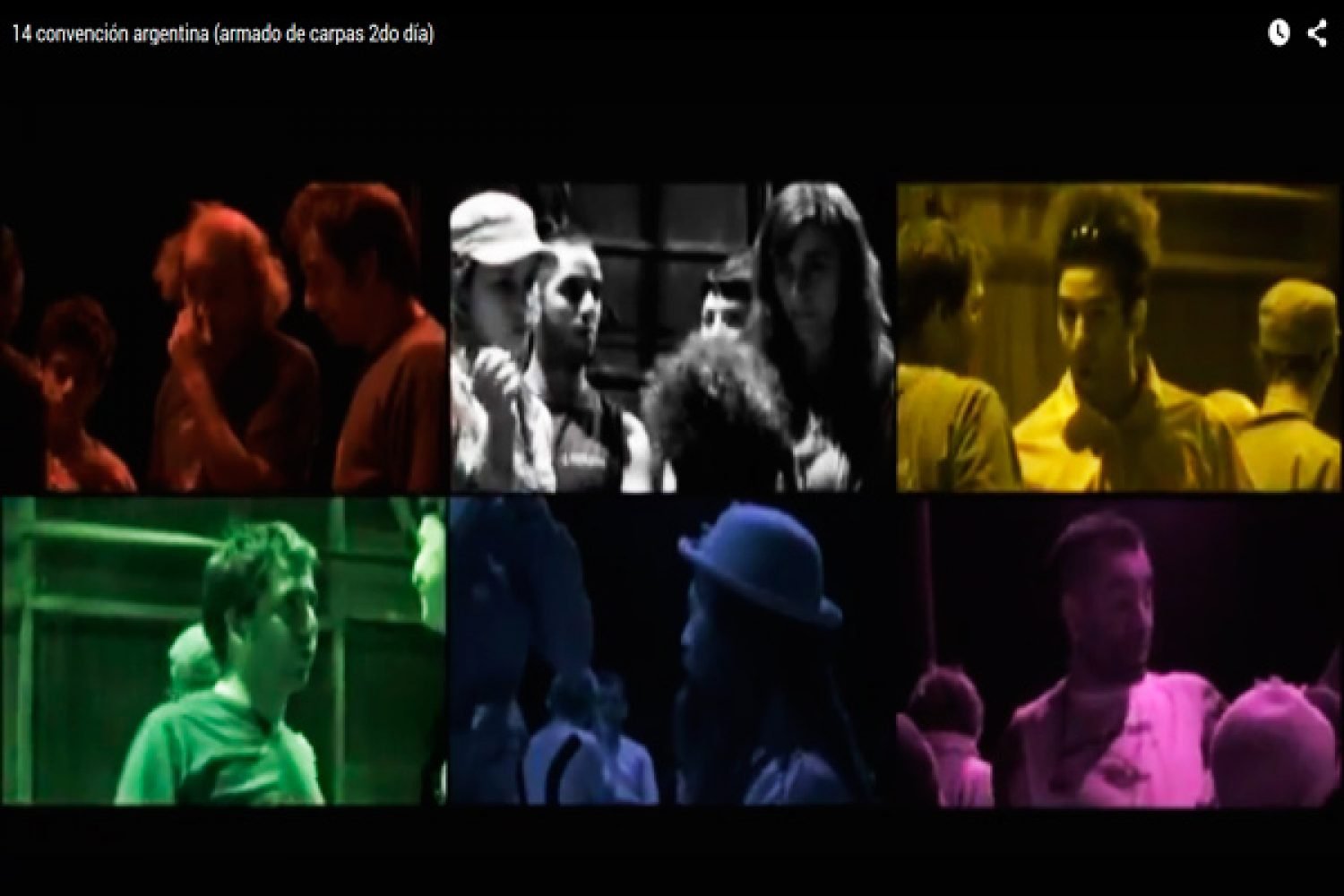 Convención Argentina de Circo. 14Va Convención 2010. Armado de Carpas - Segundo Día.