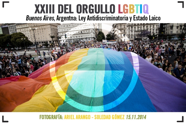 XXIII Marcha del Orgullo LGBTIQ. Buenos Aires (Argentina) 15 de Noviembre de 2014. Fotografía: Ariel Arango | Soledad Gómez.